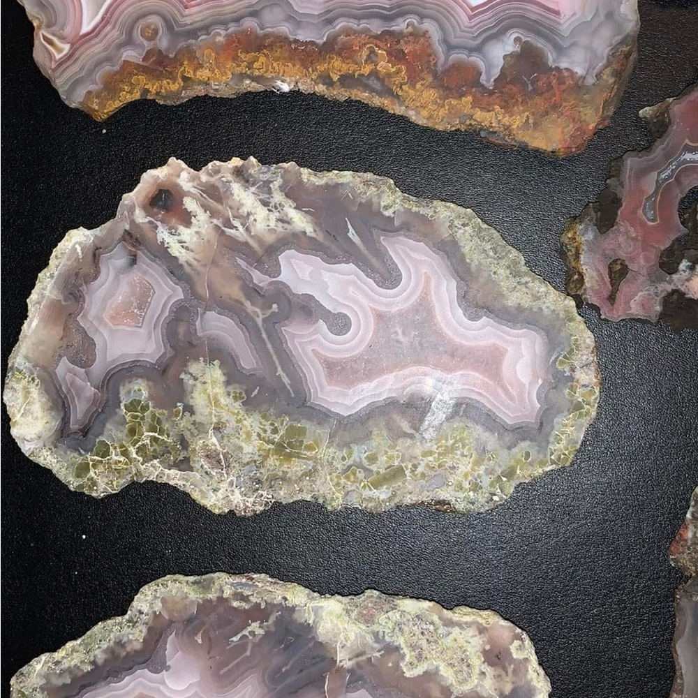 Decorative Purple Aqua Nueva agate Slices from Mexico 🇲🇽